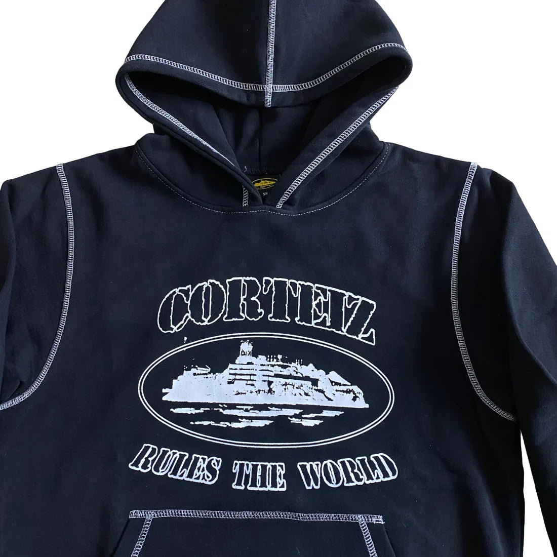 Corteiz Superior Hoodie - (BLACK/WHITE)